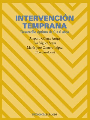cover image of Intervención temprana